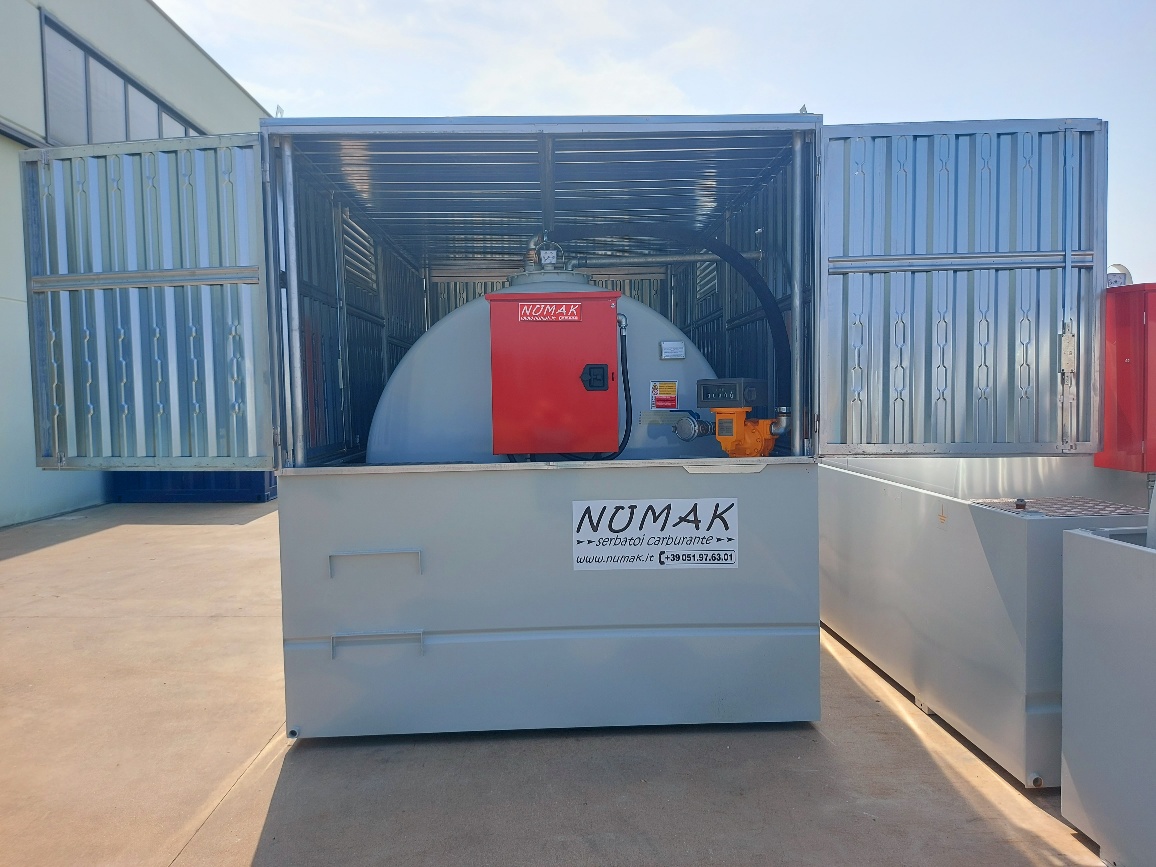 Diesel storage tank - max. 60 l/min - numak srl - carbon steel / horizontal